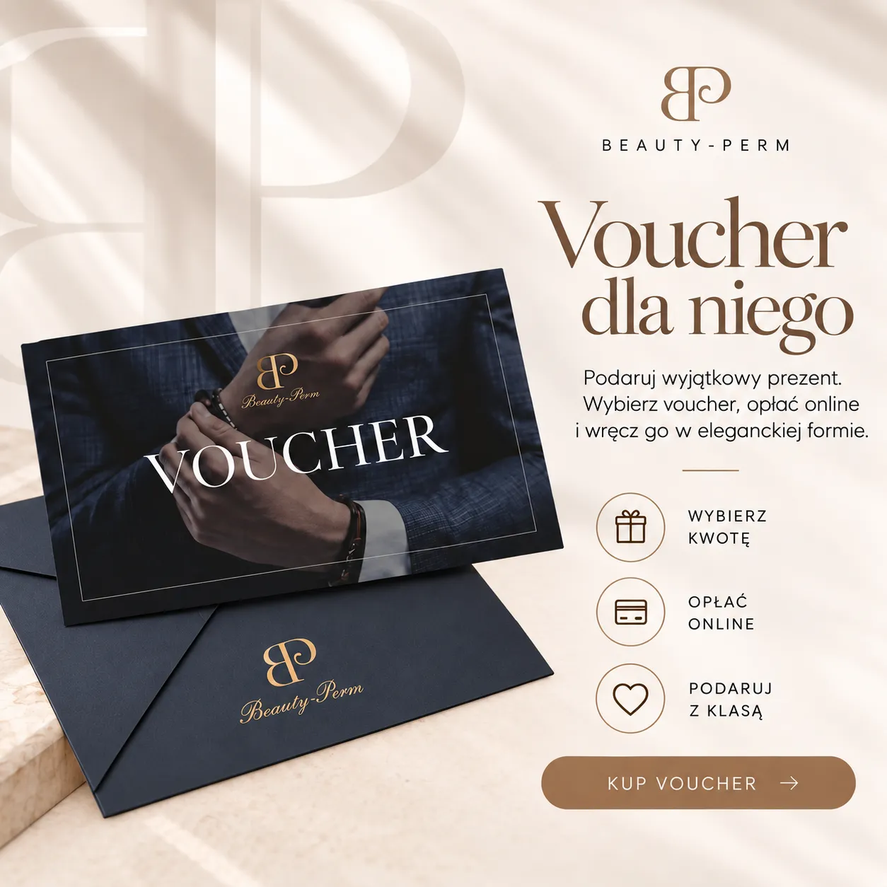 Voucher kwotowy dla mężczyzn